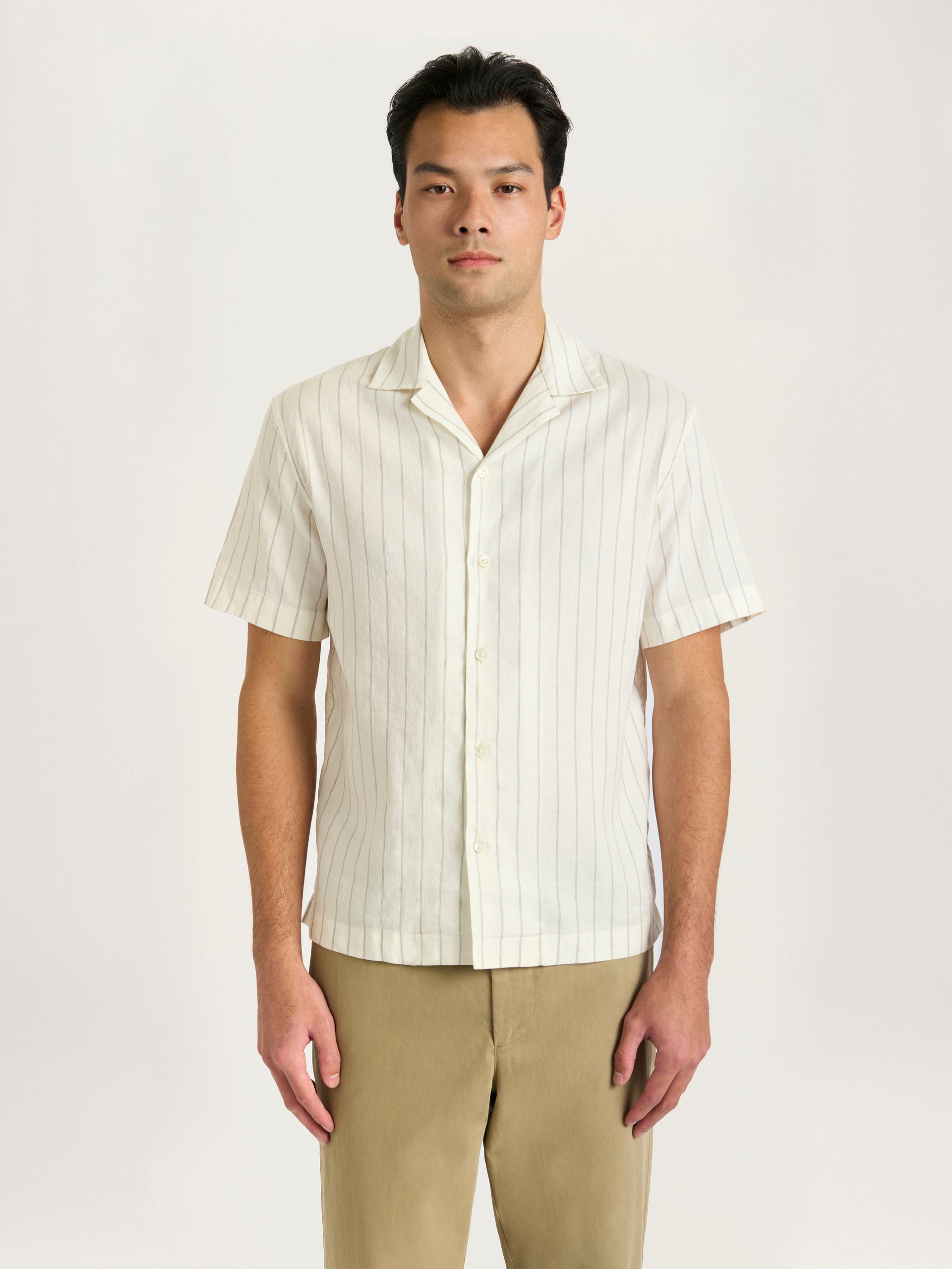 The Lido Stripe Cuban Collar Shirt