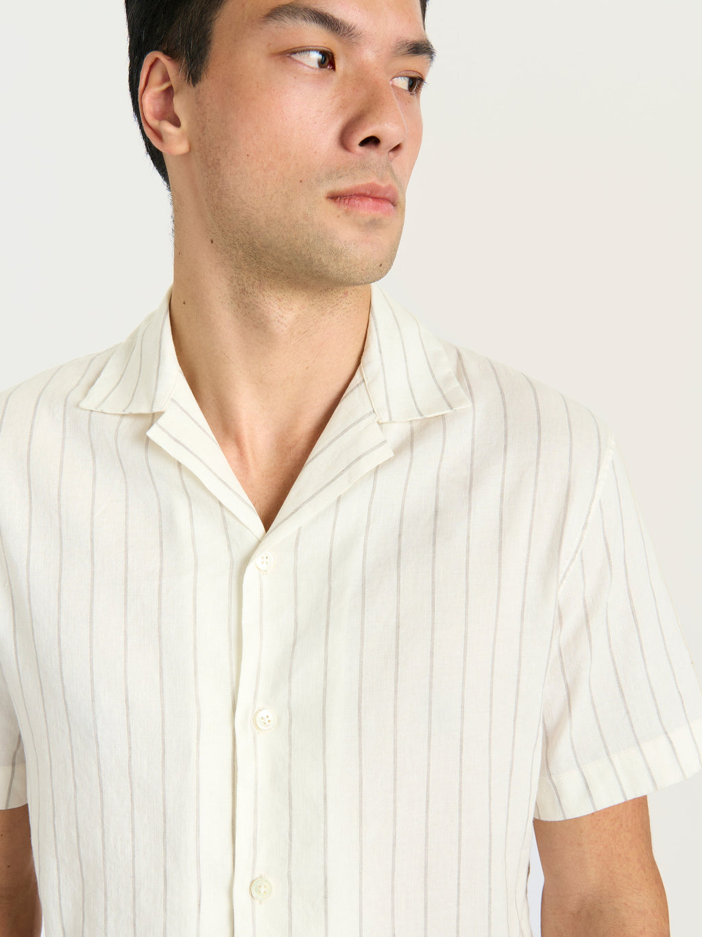 The Lido Stripe Cuban Collar Shirt
