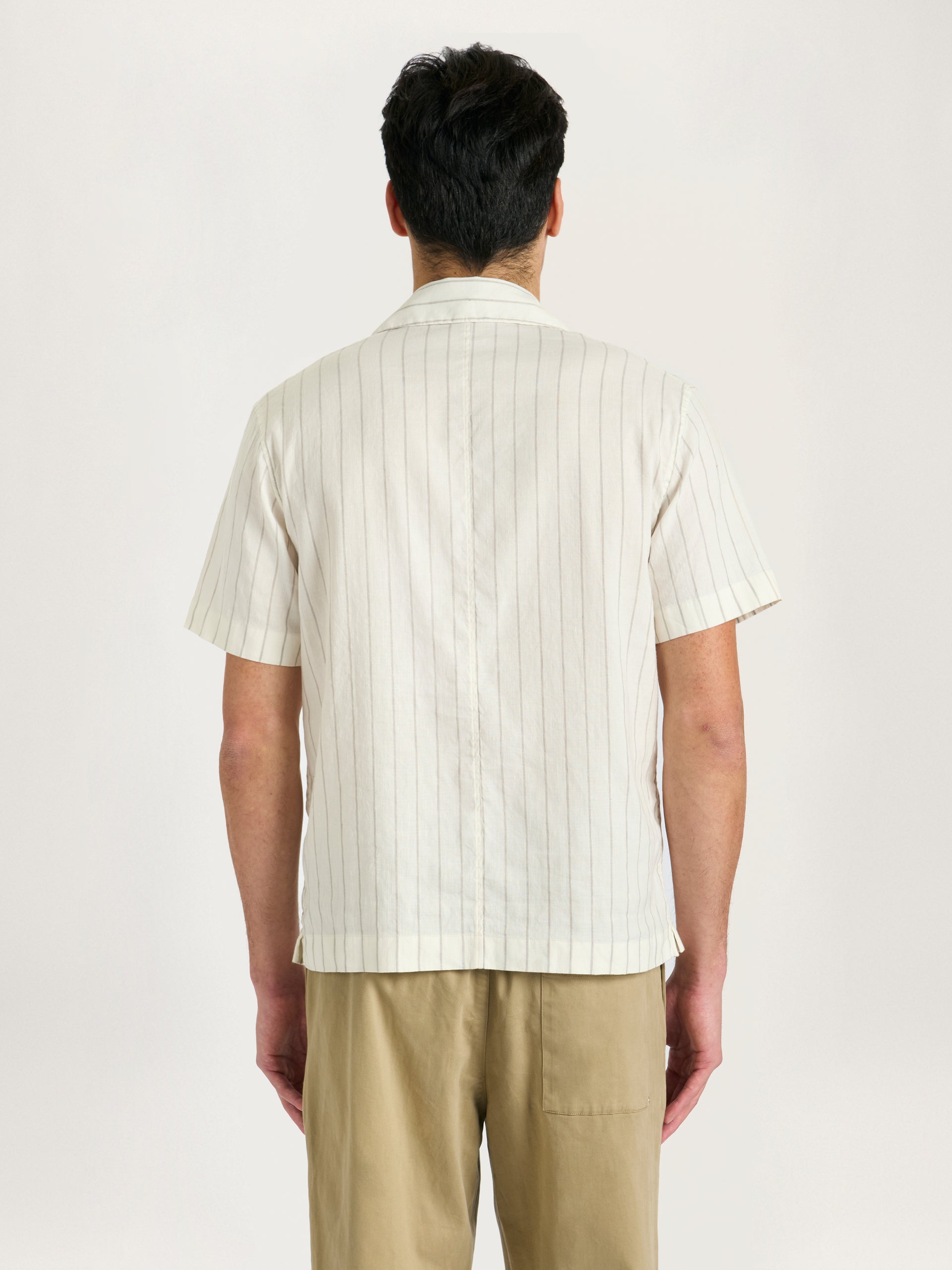 The Lido Stripe Cuban Collar Shirt