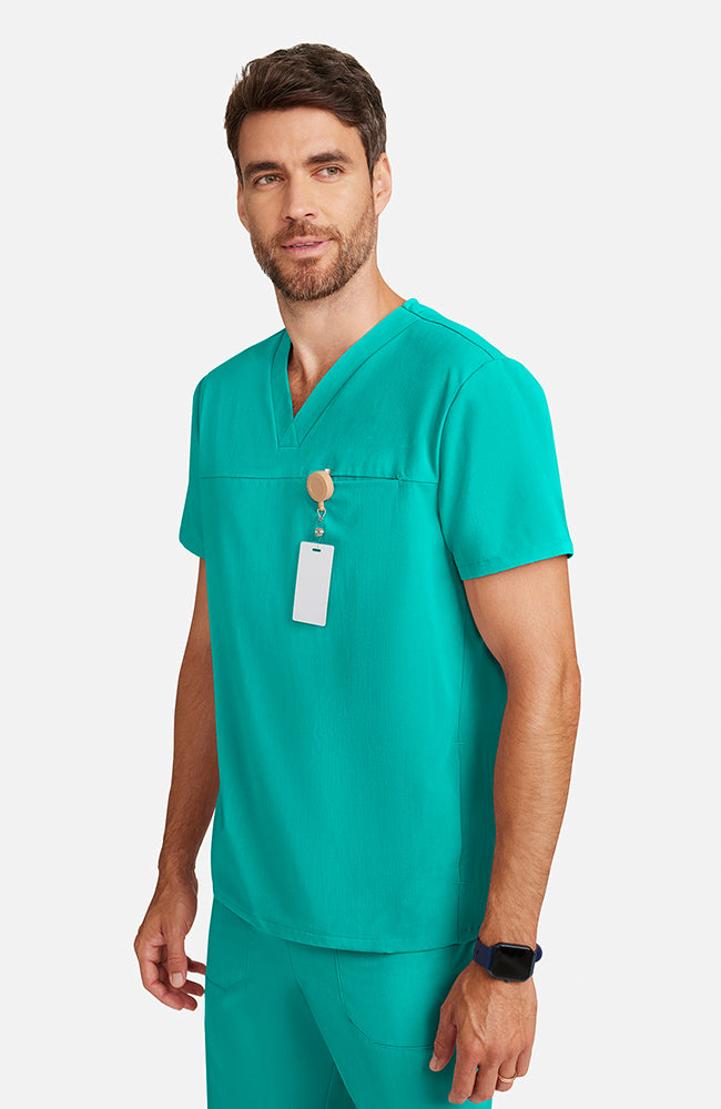 Men's Vapor 3-Pocket V-Neck Seamed Scrub Top