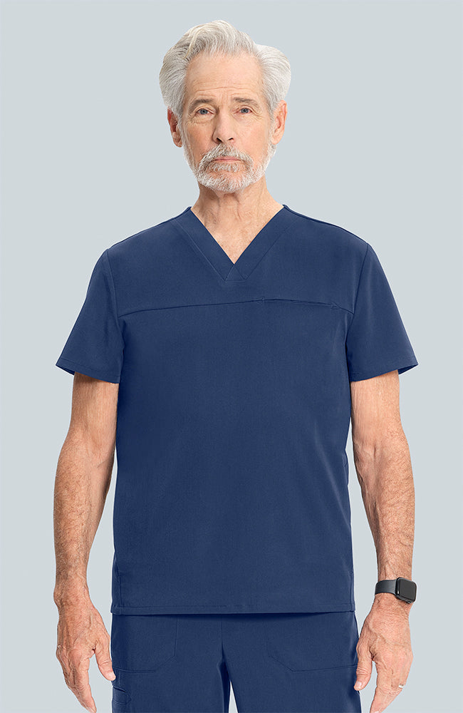 Men's Vapor 3-Pocket V-Neck Seamed Scrub Top