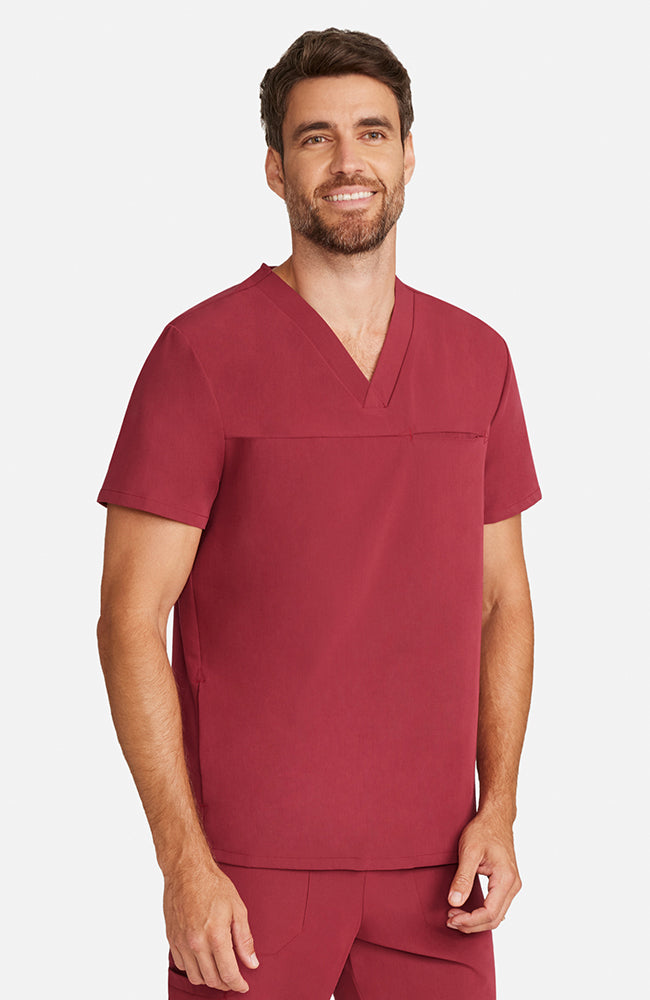 Men's Vapor 3-Pocket V-Neck Seamed Scrub Top