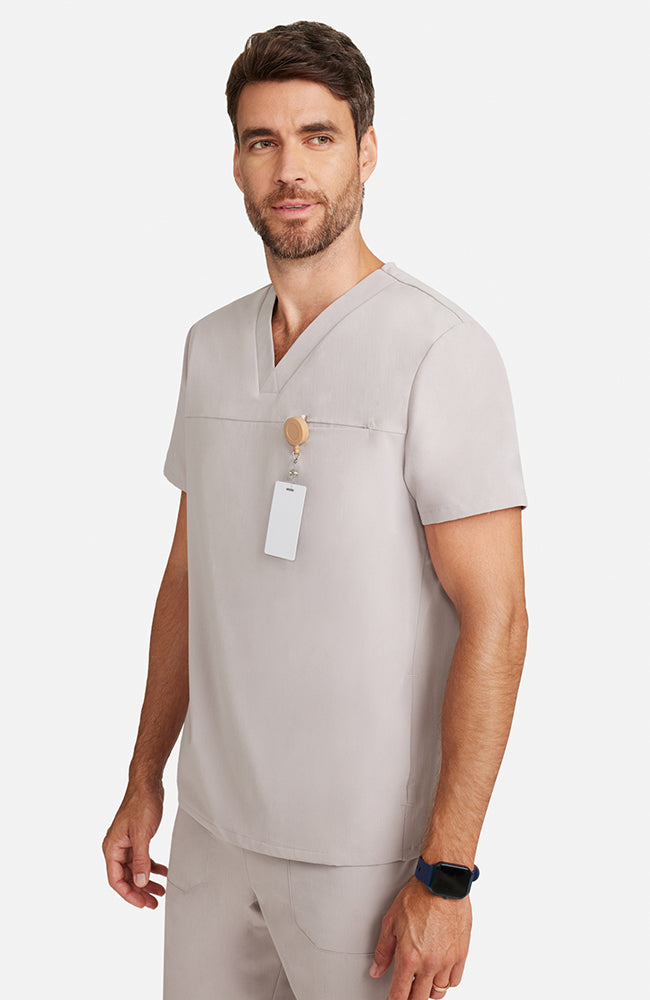 Men's Vapor 3-Pocket V-Neck Seamed Scrub Top