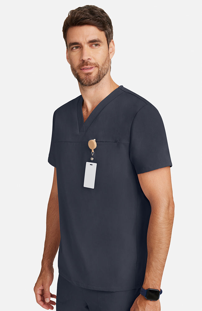 Men's Vapor 3-Pocket V-Neck Seamed Scrub Top