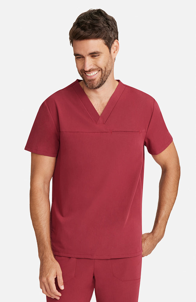 Men's Vapor 3-Pocket V-Neck Seamed Scrub Top